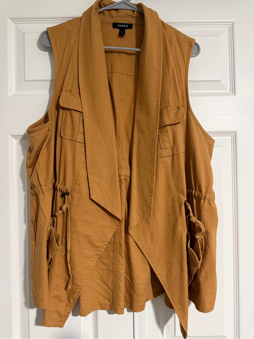 Torrid Camel Draped Utility Vest – Size 1